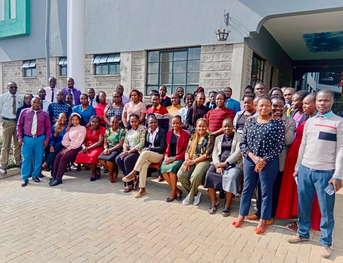 Staff gathered at Runda Campus