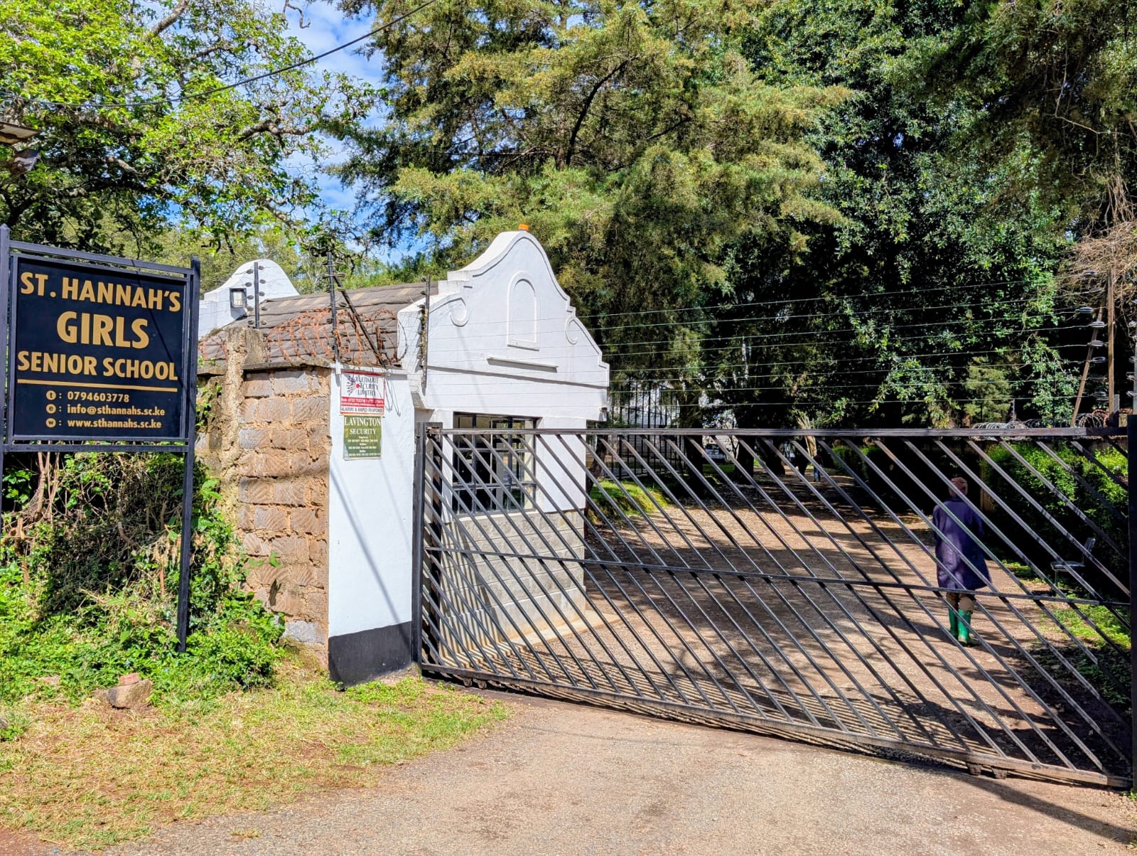 Girls' Senior School gate and grounds