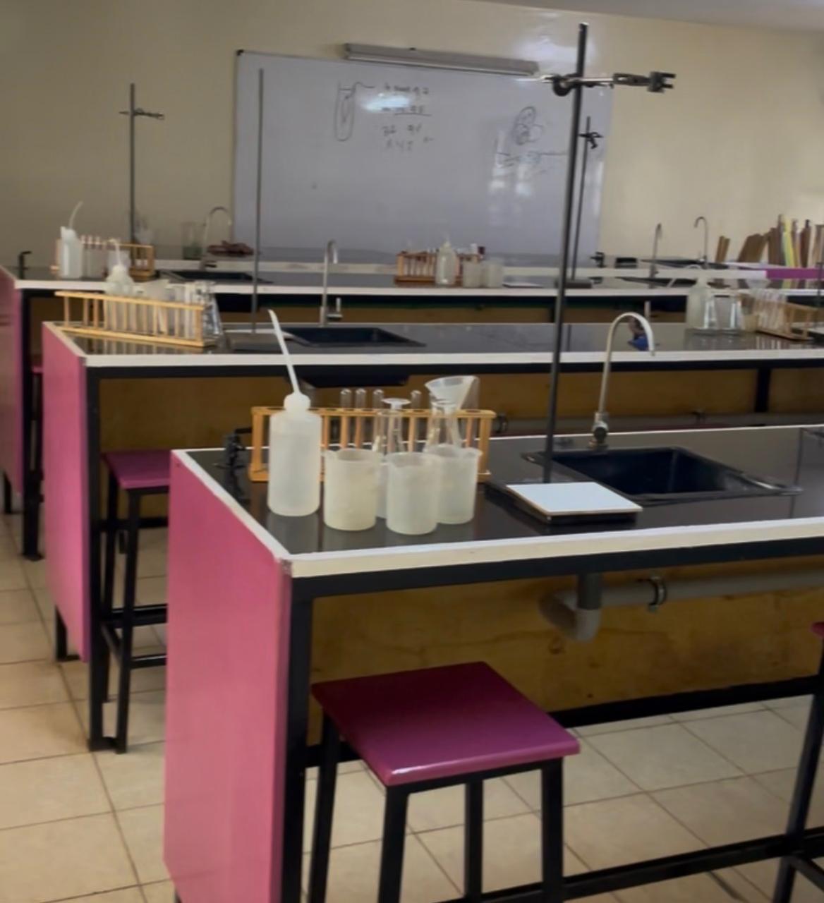 Science lab at the Girls' Senior School