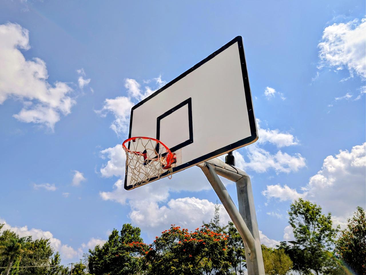 Basketball court at the Boys' Senior School