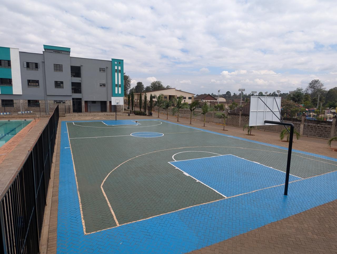 Basketball court at Runda Campus